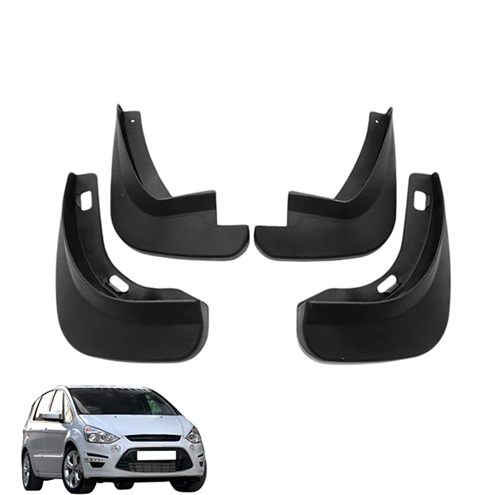 Amhvmu Normal 4Pcs Mud Flaps For Ford S-Max 2006-2014