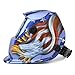 DEKOPRO Welding Helmet - Solar Power Auto Darkening Welding Helmet - Adjustable Shade Range 4/9-13 for Mig Tig - Arc Welder Mask (Blue Eagle)