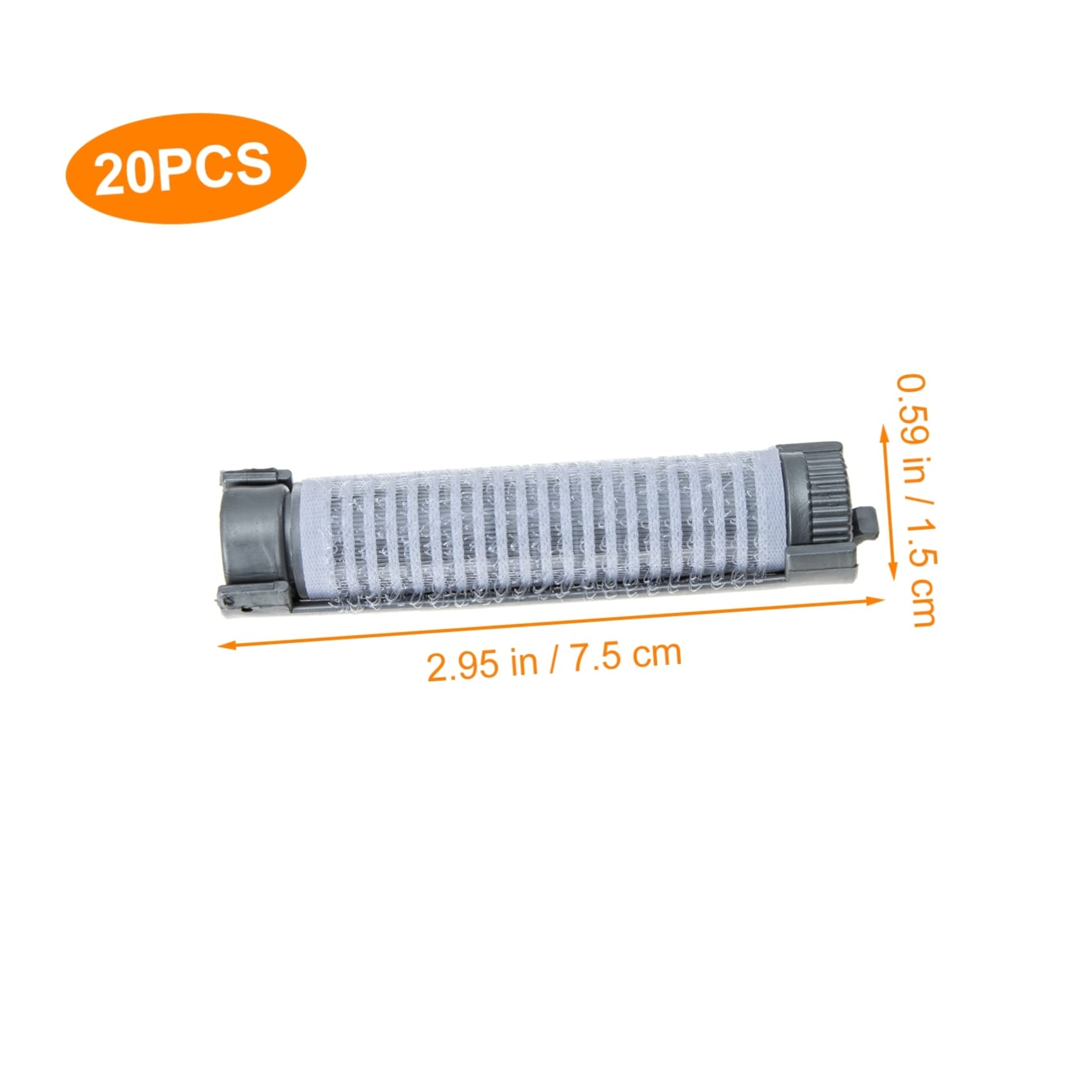 CALLARON Hair Perming Curlers 20pcs Perm Bar Self Grip Hair Rollers for Diy Styling