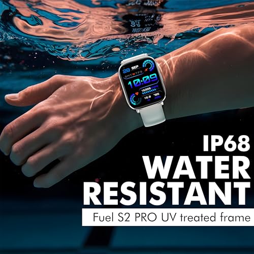 Image of Nervfit Fuel Pro S2 Premium Smartwatch with 2.02 inch TrueColor+ Display, BT Calling, AI Voice Assistant, Waterproof, Heart Rate & SpO2 Monitoring, and 100+ Sports Modes