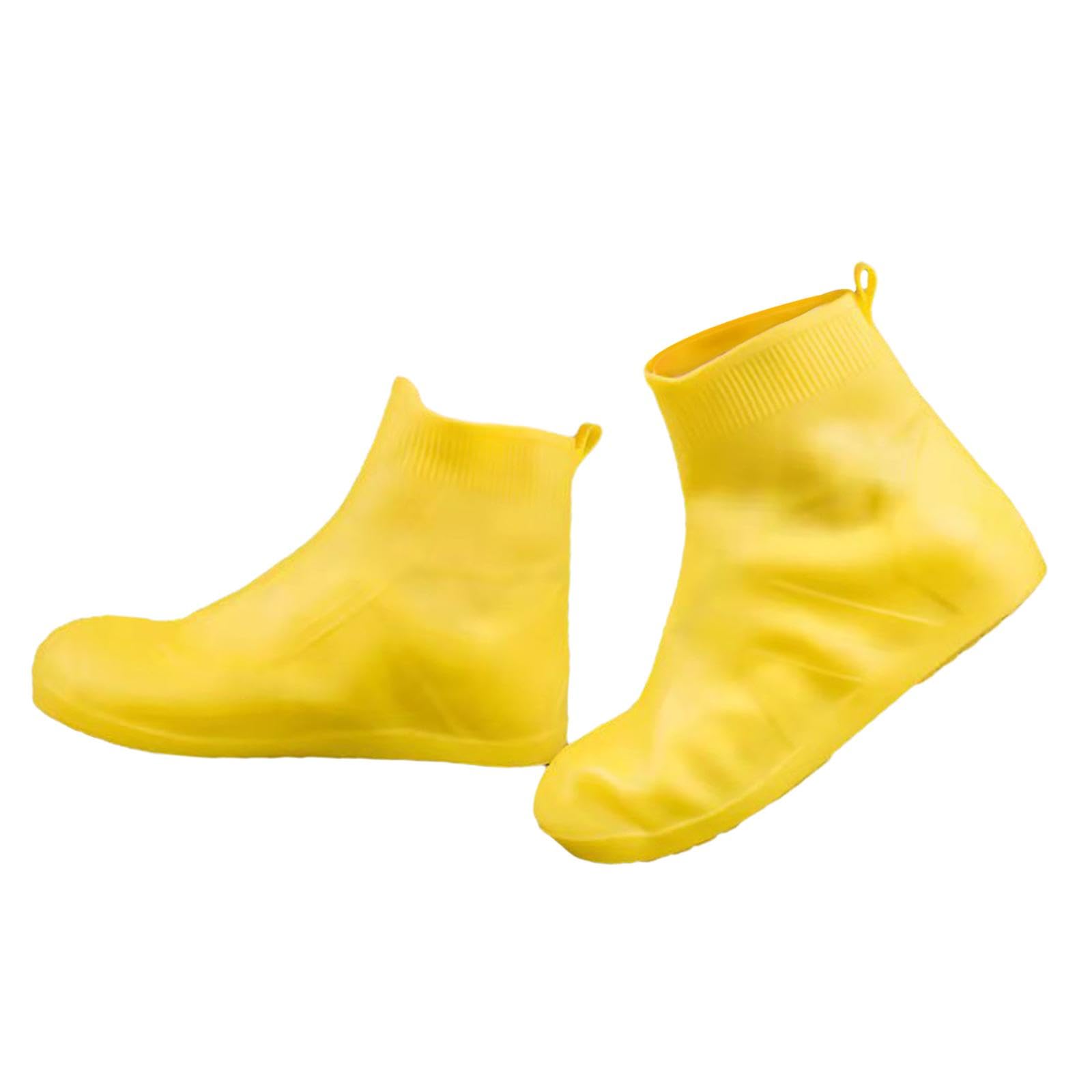 Enakshi® Rain Boots Durable Foldable 1 Pair Rain Shoe Covers for Sports Hiking Garden Yellow 28cm|Sporting Goods | Cycling | Cycling Shoes & Shoe Covers | Shoe Covers-image-35