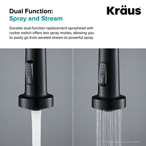 Kraus KFS-1MB Dual Function Kitchen Faucet Sprayer In Matte Black thumb #2