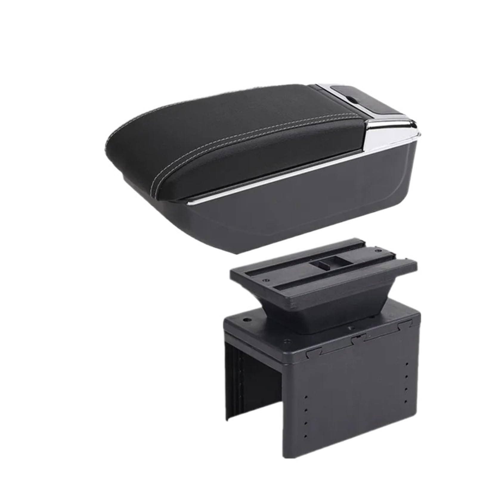Umdjju B White Line No Usb For Citroen For C3 Car Armrest Box Center Storage Interior Retrofit Accessories Car Centre Console Armrest Box(B White Line No Usb)