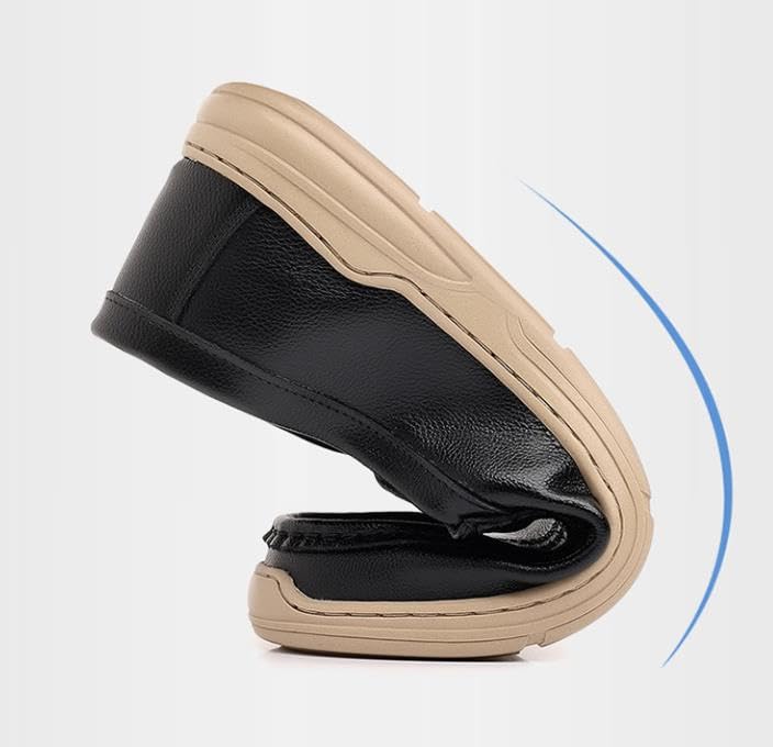 Men's Printed Leather Loafers, Slip-on Loafers2