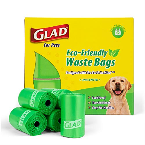 Image of Glad Eco-Friendly Dog Waste Bags - 24 Rolls of Unscented Bags, 360 Bags Total - Leak Proof and Strong for All Dogs