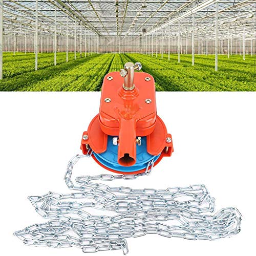 Manual Film Coiler Device,Hand Shaking Extended Chain Side Top Film Coiling Rolling Blinds Machine for Agricultural Greenhouse