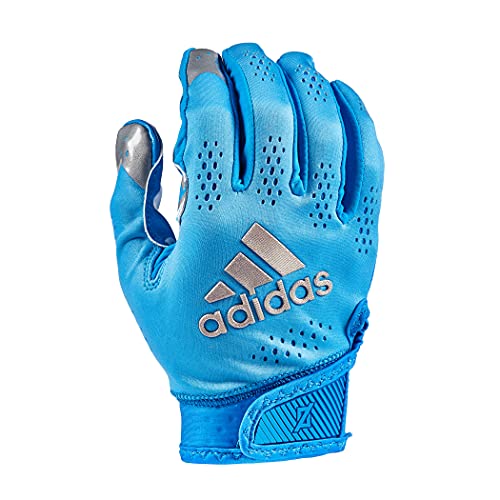 adidas Adizero 11 Turbo Adult Football Receiver Glove, Blue, 2X-Large
