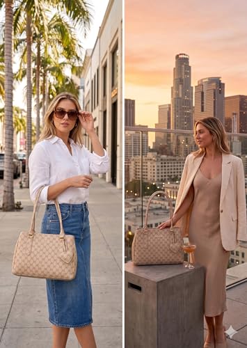 Image of Fostelo Women's Riverside Satchel Tote Handbag for Women | Ladies Purse | Stylish Shoulder Bag | Gift For Women