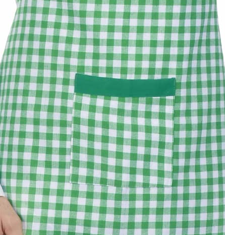 Image of Switchon Checkered Cotton Kitchen Cooking Apron with Chef Hat - Pack of 2 | Multi-Purpose Chef & Waiter Apron for Men & Women | Home, Hotels, Restaurants & Cafes | Proudly Made in India