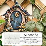 FOSDICK 6 sztuk wróżki drewniane drzwi, wróżki ogród drzewo elf drzwi 2D miniaturowe drzwi dekoracja ogrodu elf drzewo, akcesoria artystyczne do domu