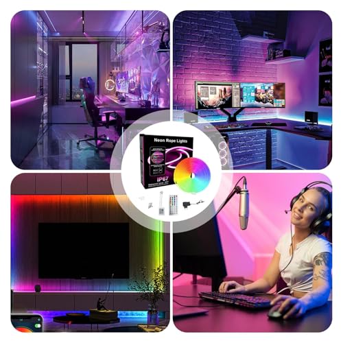 Bande LED 5m avec télécommande ruban réglable multicolore pour l'éclairage de la maison