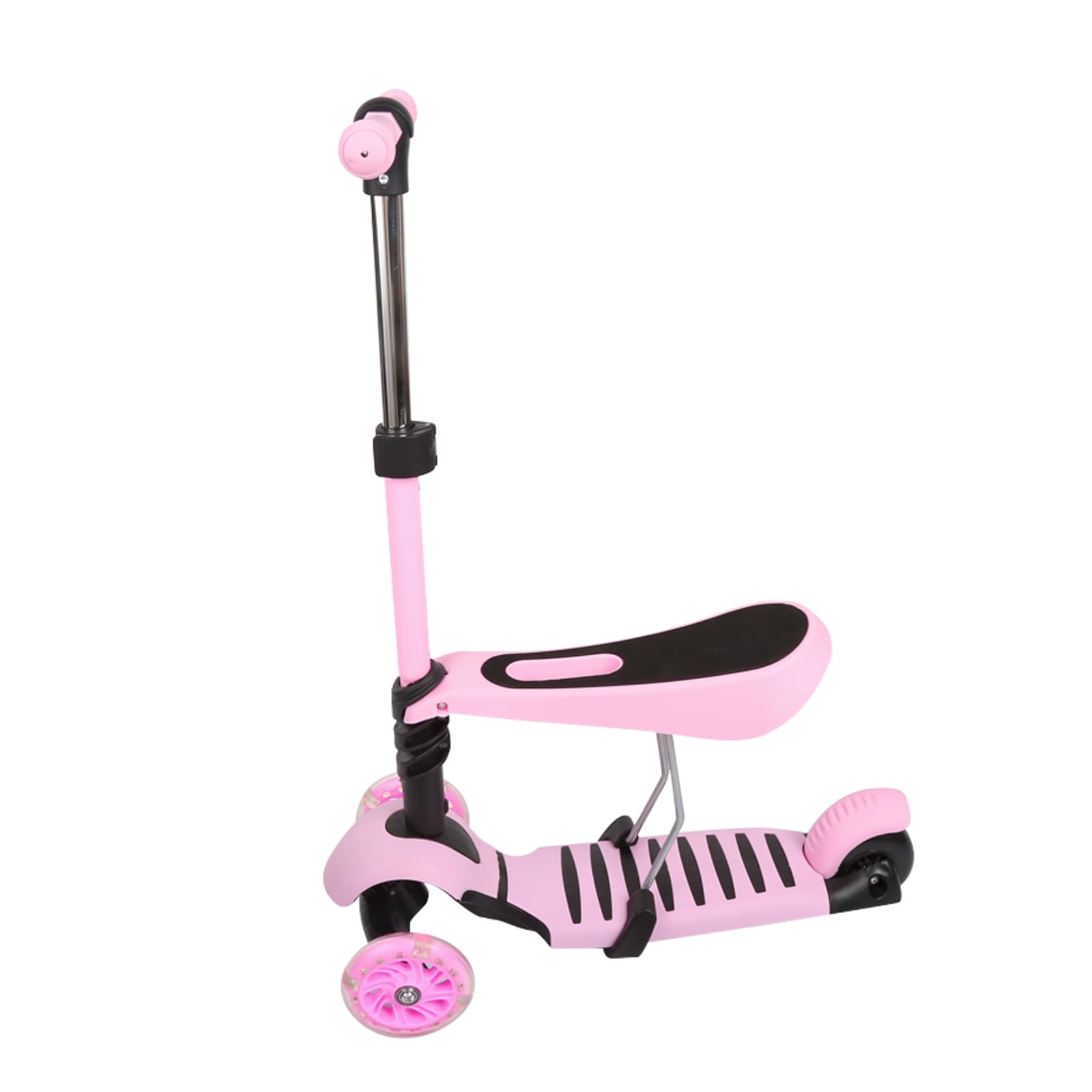 Patinete para niños Patinete 3 ruedas escalable 5 en 1 altura manillar ajustable bastón telescópico Sillín Respaldo extraíble para niñas y niños