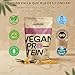 Imagen de GLORIOSO Proteina Vegana Isolate Sin Azucar Ni Lactosa con DigeZyme® Batido Bajo en Carbohidratos Sin Gluten Vegan Protein Powder con Mezcla a Base de Guisantes Arroz y Calabaza Sabor Vainilla 400g