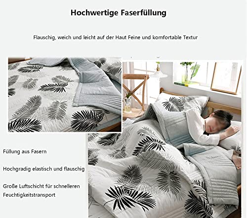TEPPOIC Duvet, Summer Light Summer Blanket, Fine Microfibre, Washable Soft Comfort Duvet, Breathable & Heat Balancing (B, 150 * 200cm) - Image 3