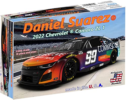 Salbinos SJMTHC2022DSP J R Modell 1/24 NASCAR 2022 Camaro ZL1 Trackhouse Racing Daniel Suarez Kunststoffmodell