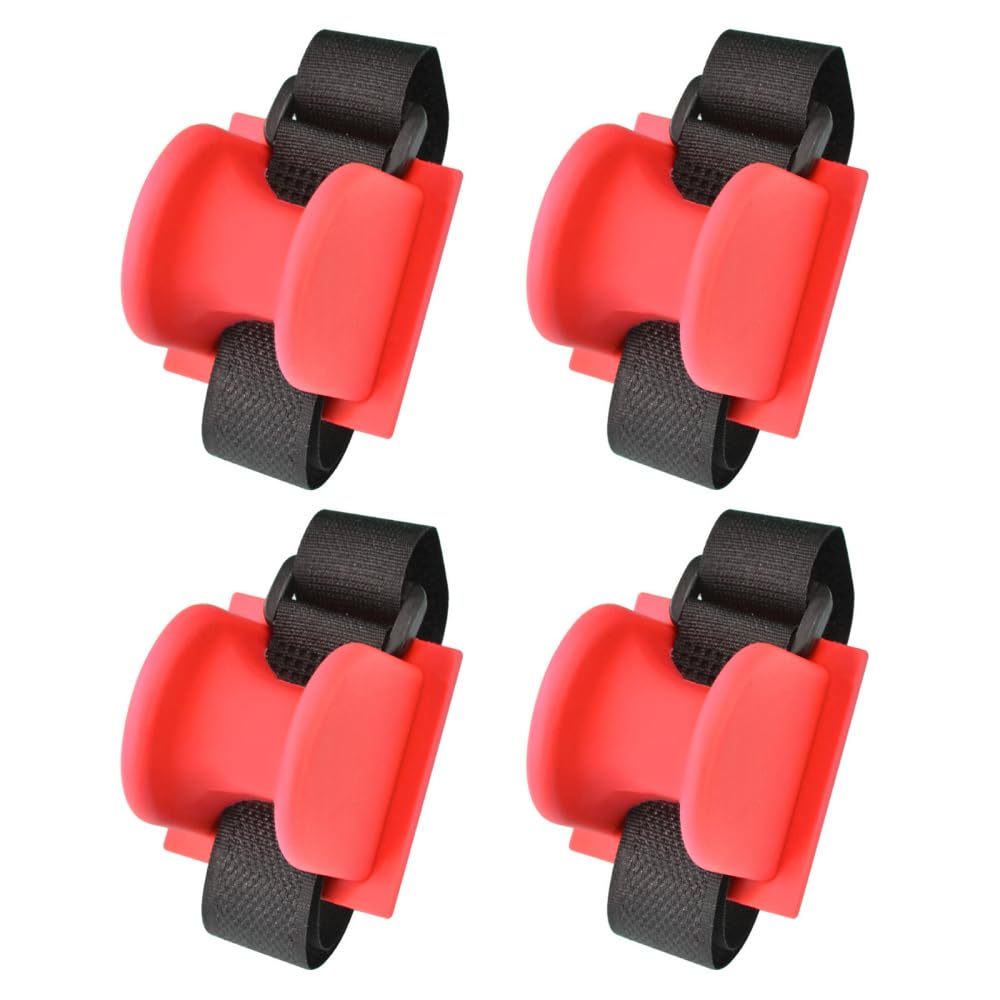 MiOYOOW 4PCS Fishing Rod Holders for Railings, Portable Fishing Pole Holders for Bridge Railings Ship Railings Seaside Guardrails