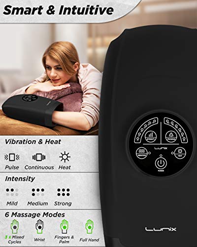 Lunix LX3-BLACK Cordless Electric Hand Massager thumb #6
