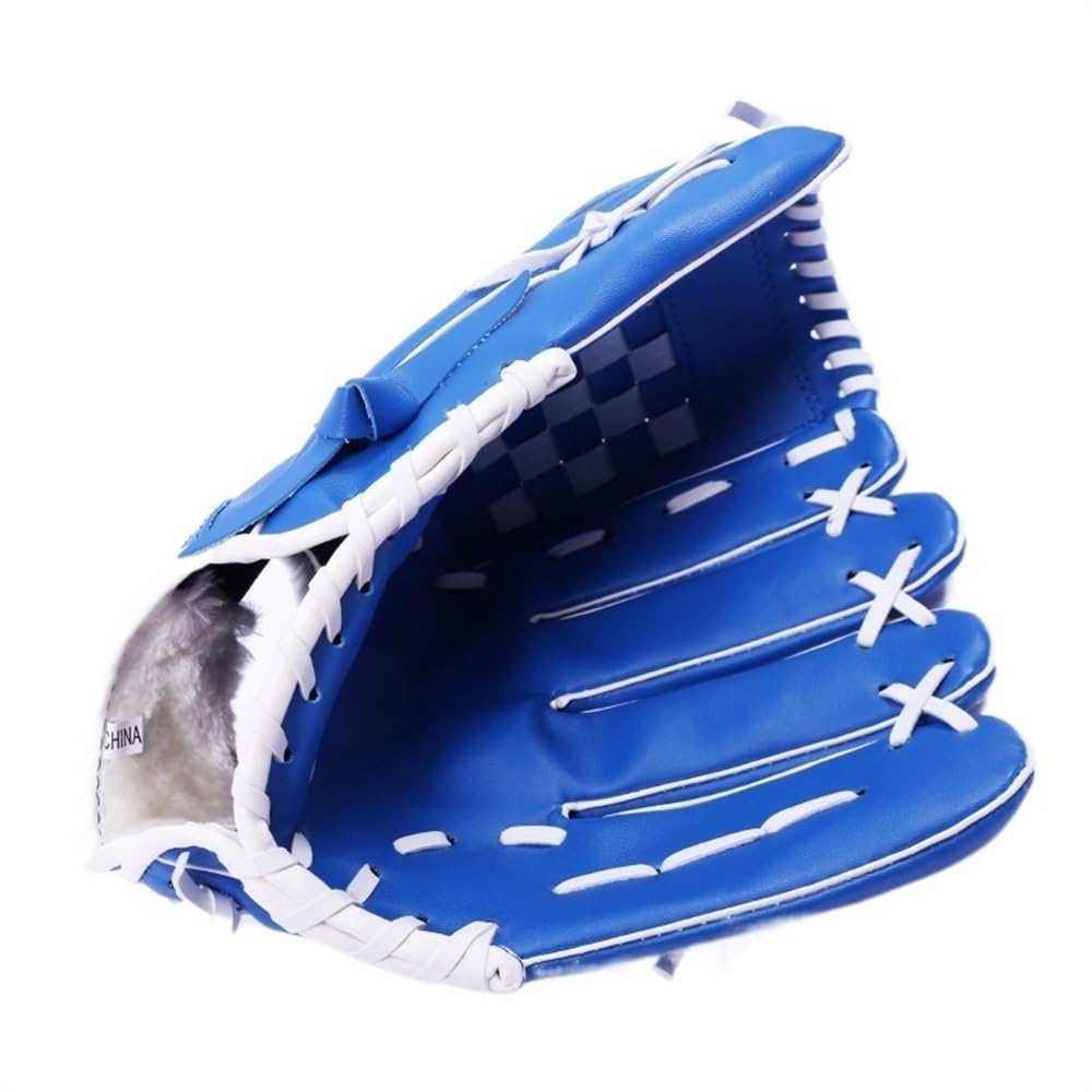 Guantes De Beisbol Guantes de béisbol for niños Adultos Guantes De BéIsbol(Blue,10.5 Inch)