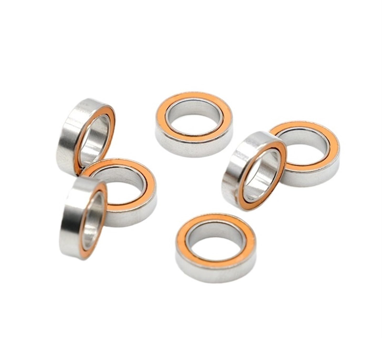 Rodamientos de Bolas en Miniatura con Doble Blinda 10 Uds SMR117-2RS 7X11X3mm rodamiento cerámico de Acero Inoxidable sin Grasa Giro rápido