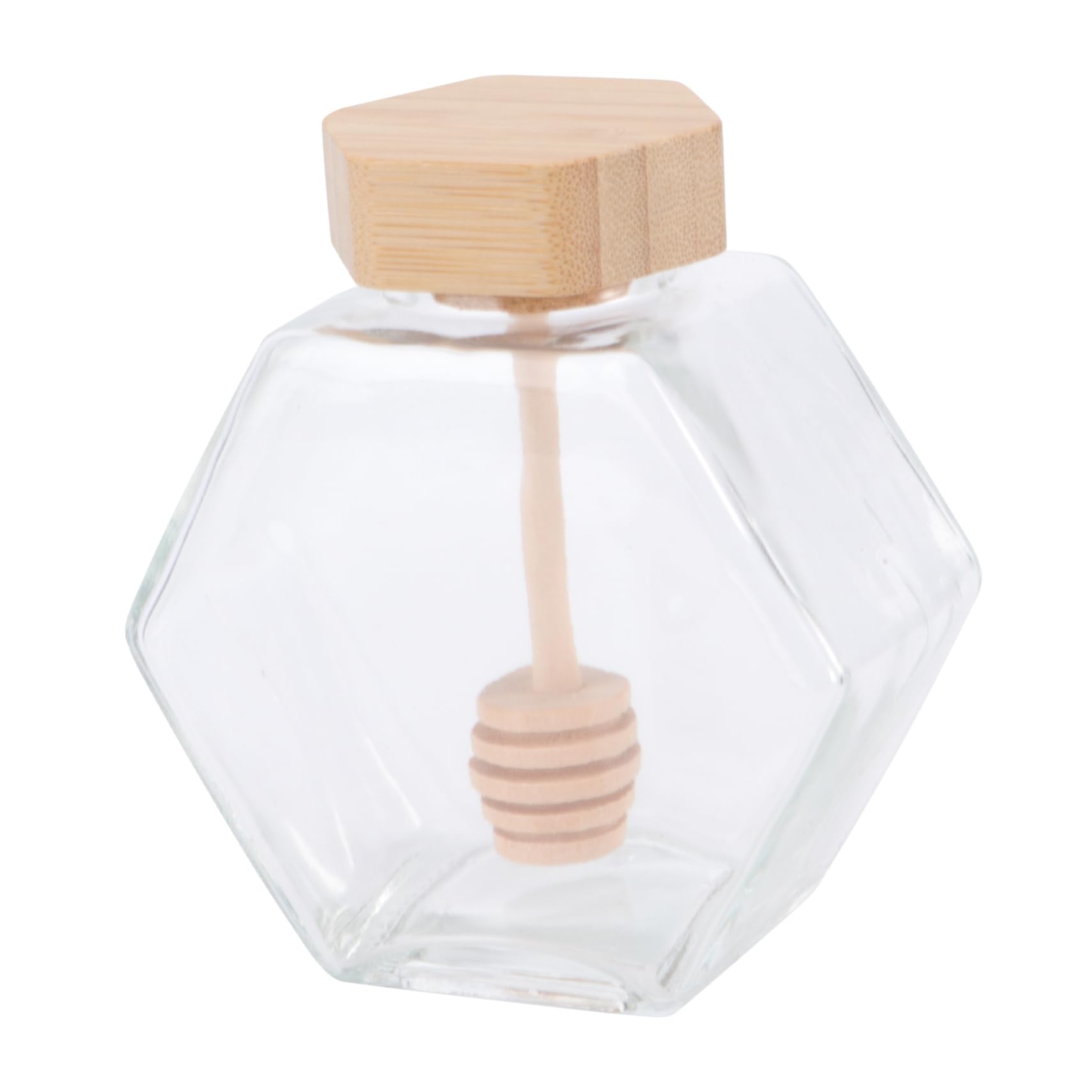 Alipis Clear Glass Honey Pot with Dipper Sealing Jar for Kitchen Storage Transparent for Easy Monitoring of Honey Levels