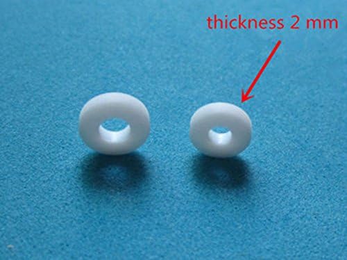 10Pcs Thickness 2 mm Teflon Washers for 6.35mm (1/4") Shaft RC Boat RC#247