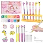 DIY Pen Making Kit, Fun Pen Creator Studio, Make You Own Sparkly Pens with Beads, Personalised Pen Making Kit for Kids, Creative Arts and Craft Kits for Kids, Birthday Christmas Gifts for Girls Boys