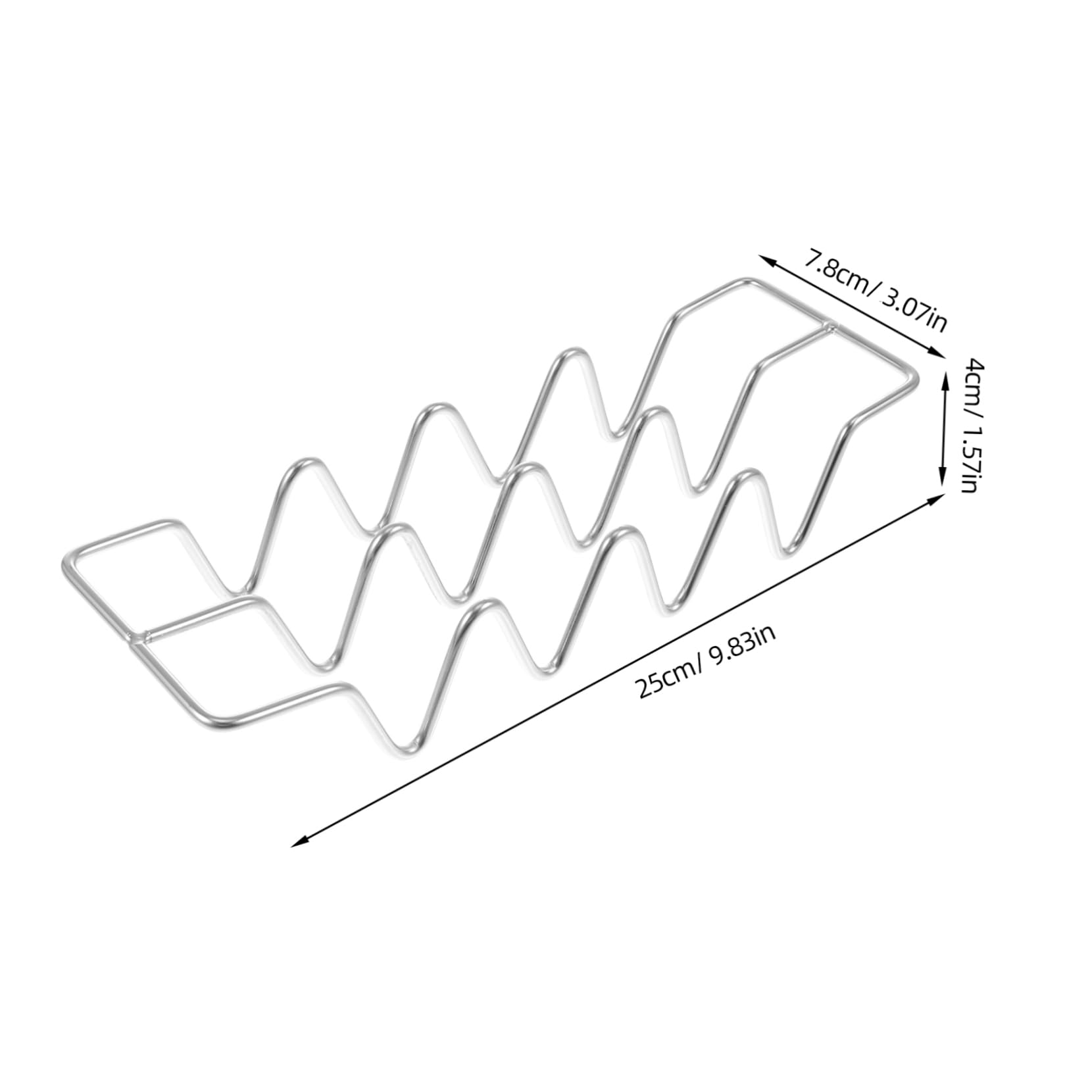 HOLIDYOYO Mexican Pancake Rack Taco Holder Stainless Steel Non-slip Design Easy Clean Corn Tortilla Holder