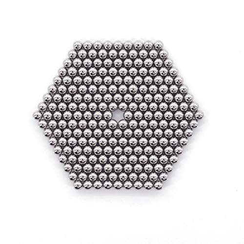 Mag-Balls muchos Colores: 216 magnético Bolas 5 mm Neodimio Super magnético instudrie magnético: NdFeB. 38, Anthrazit Glänzend (Plata)
