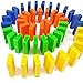 Domino Train, Domino Blocks Set, Building and Stacking Toy Blocks Domino Set for 3-7 Year Old Toys, Boys Girls Creative Gifts for Kids