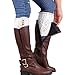 Coromose® 2015 Women Lace Stretch Boot Leg Cuffs Leg Warmers Socks Topper Cuff (White)