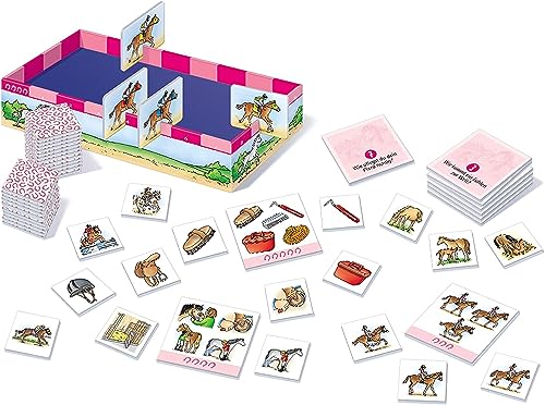 KOSMOS 712563 was ist was Junior - Pferde und Ponys, Wissenspiel rund um Pferde, Pferde Spiel, Pferdespiele, Mädchen ab 5 Jahre