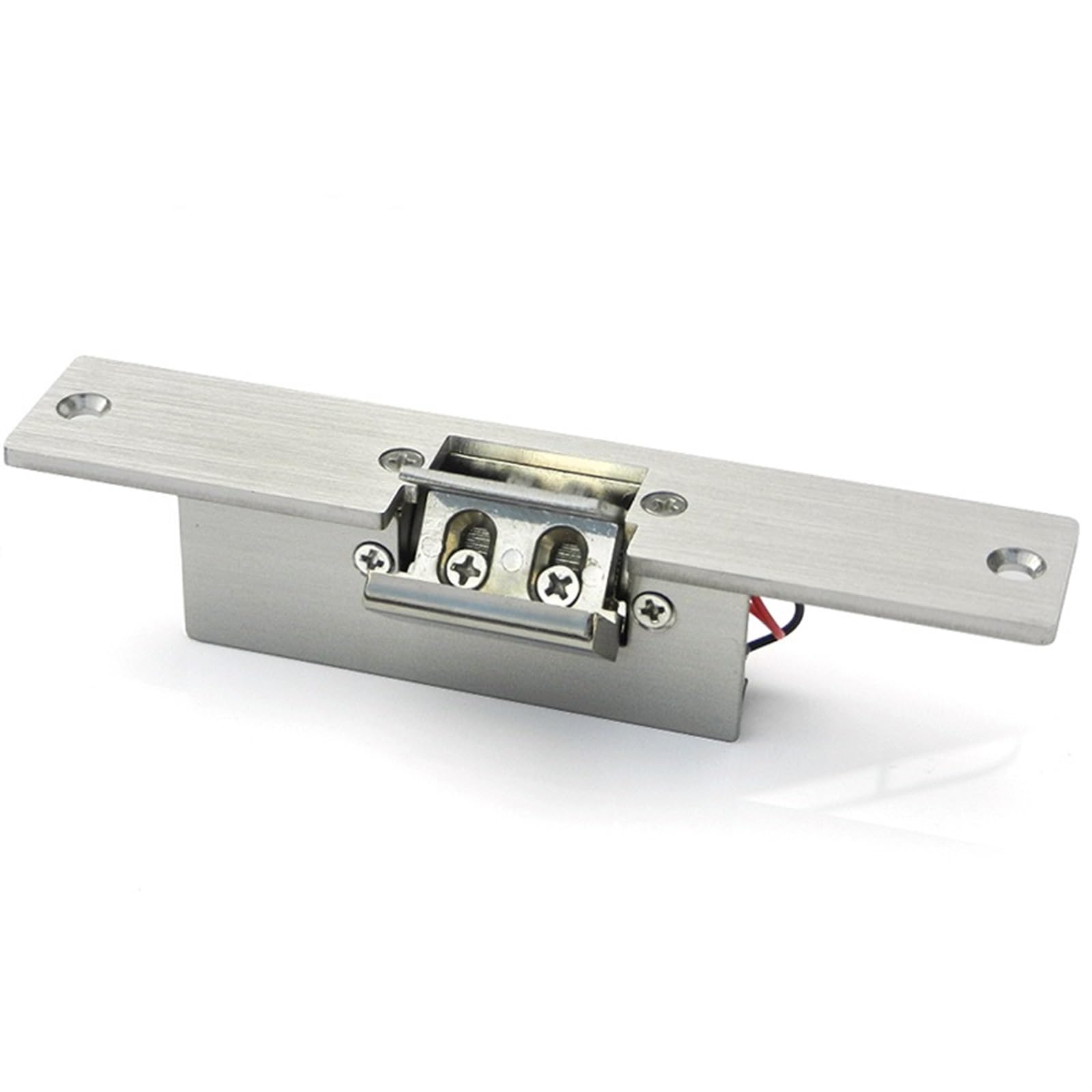Gâche électrique à sécurité intégrée adaptée aux portes en verre sans cadre verrouillée lorsqu'elle est sous tension, serrure de porte de type étroit, force de maintien de 800 kg, 1 pièce(12V-NC)