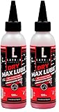 Cera Cadena Bicicleta DRY MAX LUBE 120ml Lubricante que combina Cera y Aceite para Cadenas de Bicicletas, Limpieza y Durabilidad, Aplicación Rápida, Ideal para Rutas Secas Mixtas (Paquete de 2)