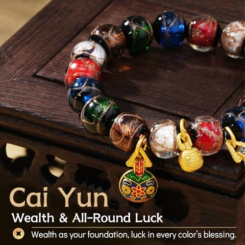 Feng Shui Bracelet | Wealth & All-Round Good Luck Beaded Bracelet For Men & Women | Handmade 24k Gold Plated Pixiu Money Protection Bracelet | Prosperity & Luck Talisman3