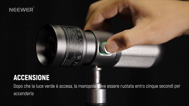 Torcia Fotografica LED RGB, 7500 MAh, Con 4 Filtri Colori E 20 Gobo, Zoom 10°-60°, Per Video, Vlog E Fotografia