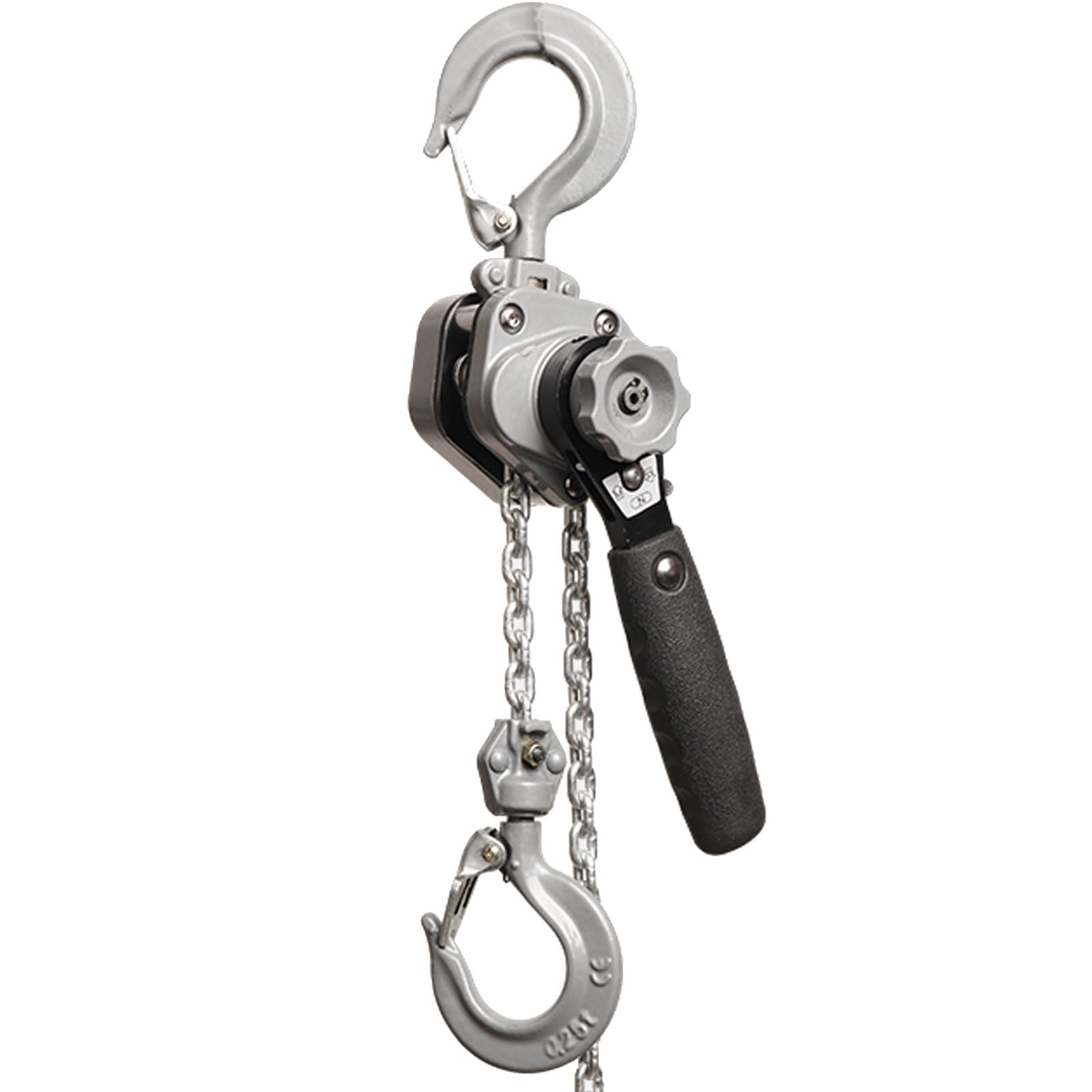 Mini-Kettenzug mit 2 Schweren Haken, Manueller Hebel-Kettenzug mit Gummigriff, Kleiner Handwinde for Garagen, Lagerhäuser und Automobile(1/4ton-5ft)