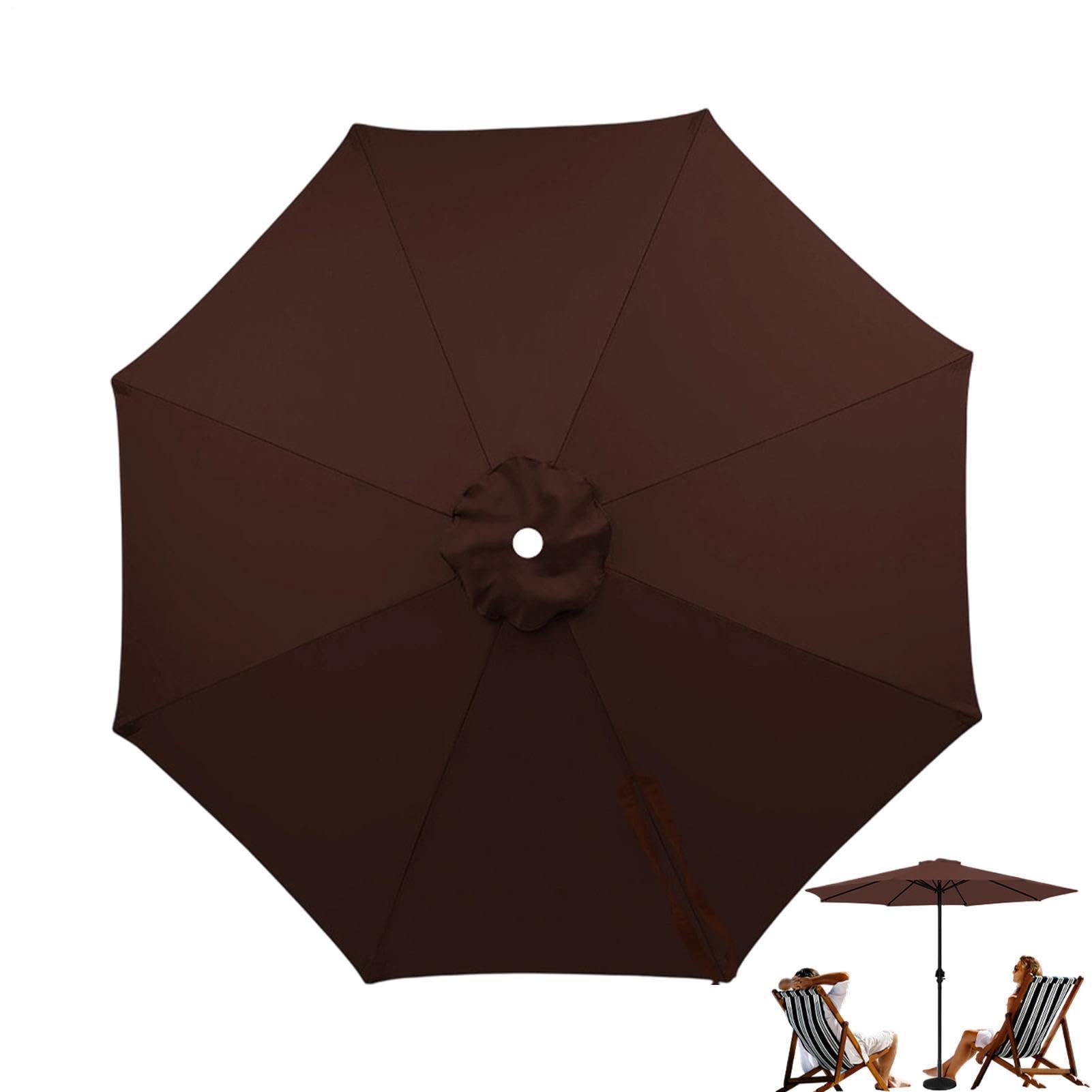 Toile de rechange pour parasol d'extérieur Toile Imperméable 8 Baleines