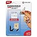 Velcro Removable Light Duty Hook amp; Loop Fasteners, 1 1/2quot;, 20 Sets, White