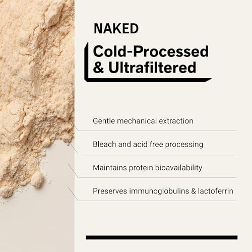 Image of NAKED Whey Chocolate Peanut Butter Grass Fed Whey Protein Powder, No GMO, No Soy, and Gluten Free, Aid Growth and Recovery - 52 Servings
