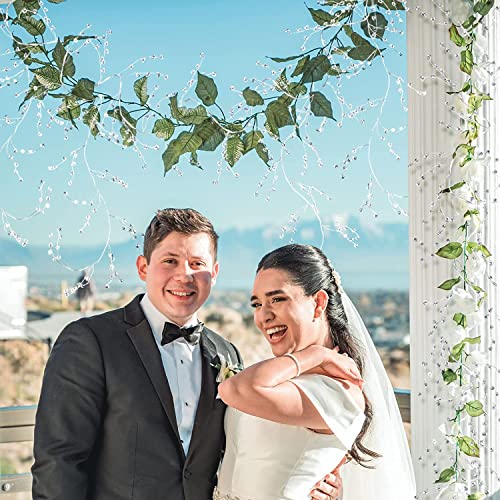 Crystal Diamond Ice Wire Garland Steel Wire Clear Acrylic Crystal Garland Bead Tree Garland For Christmas Wedding Party Decoration #TOP3