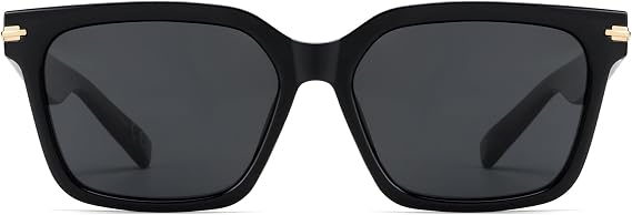 OUWEN Retro Oversized Polarized Square Sunglasses Womens Mens, Trendy Colored Rectangle Sun Glasses Y2K Shades OW2234