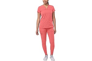 Adar Pro Movement-Boosting Heart Scrubs for Women