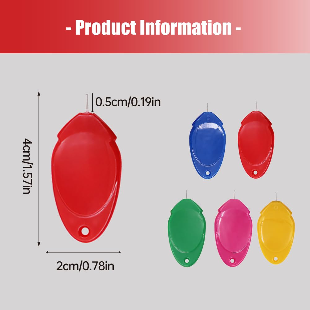 Sewing Machine Needle Threader, Needle Threaders for Hand Sewing, Needle Threaders for Embroidery Floss, Automatic Threading Aid Needle Threader Tool for Sewing, Knitting Craft, Quilting (10)