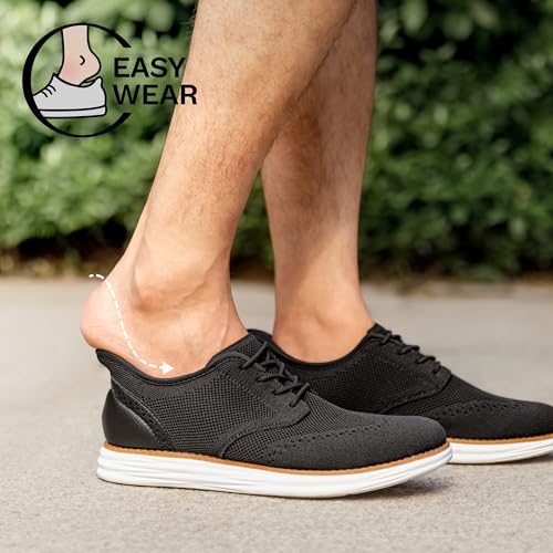 Bruno Marc Men's Oxfords - Classic Comfort,Size 11,Black-Hands Free,BMUMOX2415