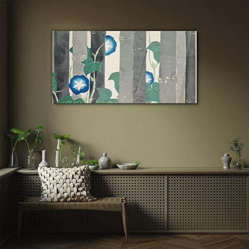 Impression sur verre fleurs de bambou 100x50 tableau moderne - 3
