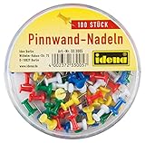 pinnadeln gold für Pinnwände aus Kork Idena 333005 - Pinnwandnadeln, 100 Stück