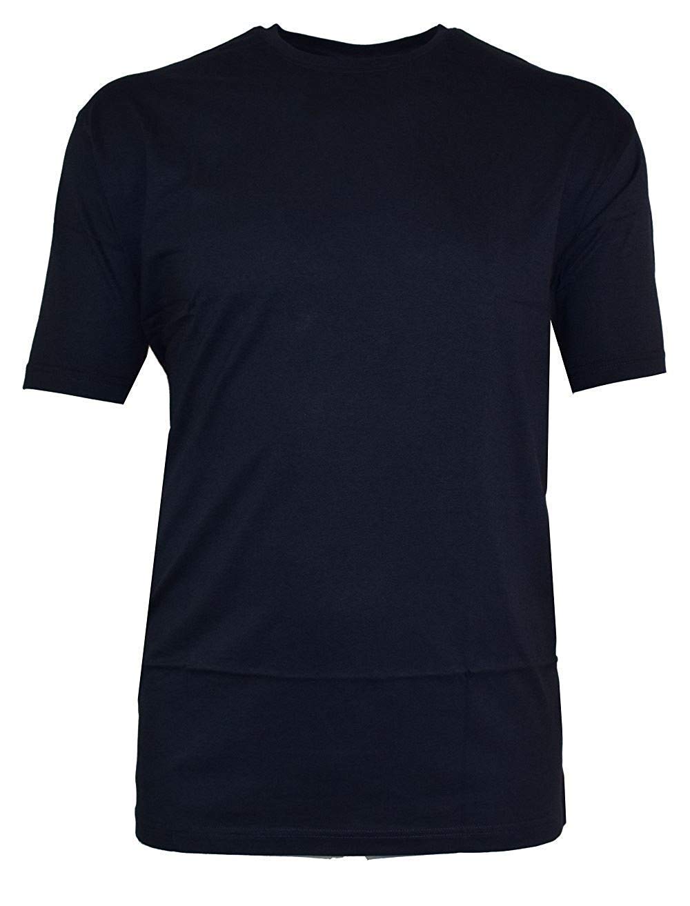 Espionage Premium Combed Cotton Crew Neck Tee Shirt in Navy in 5XL