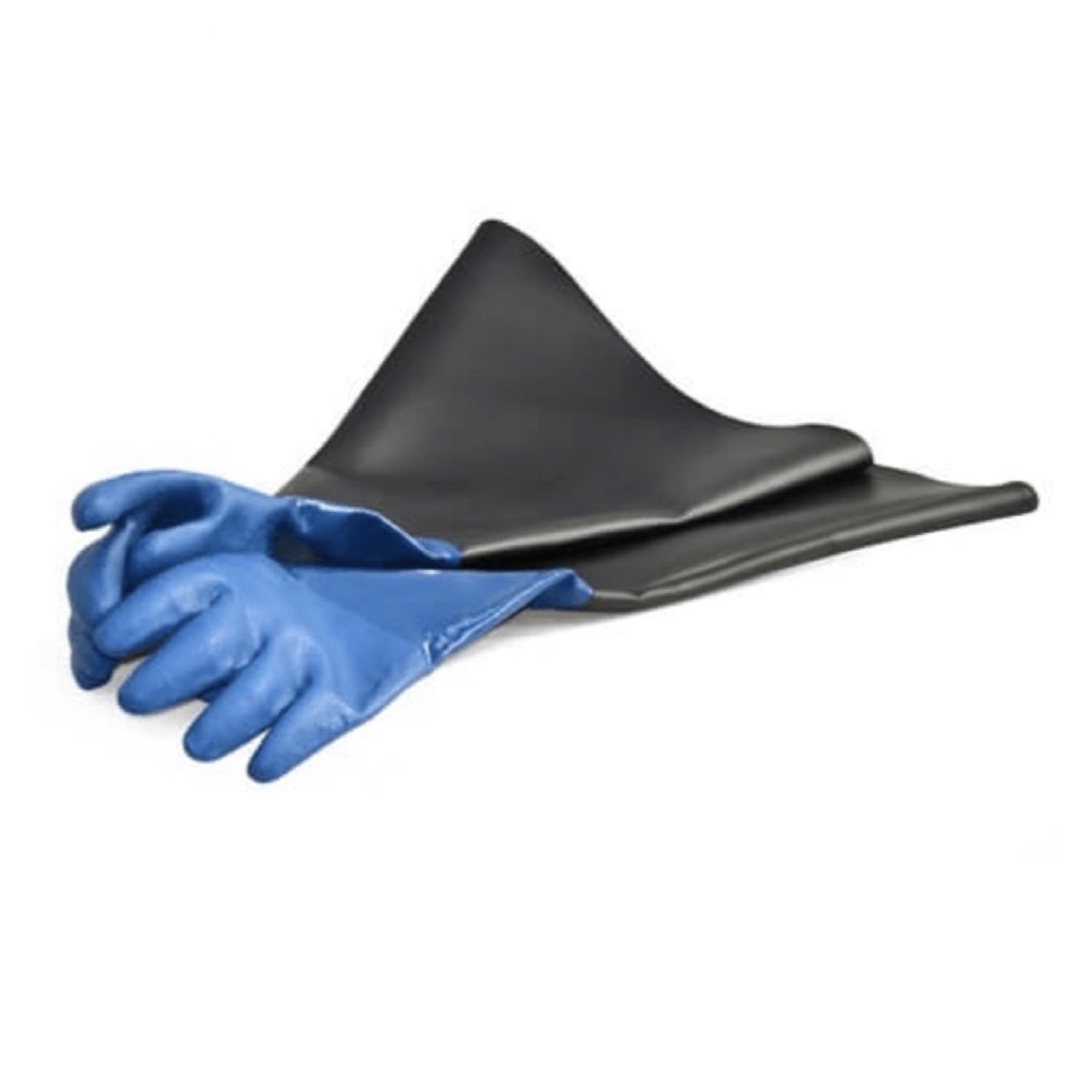 Guantes de Trabajo Antiabrasión y Anticorte en Neopreno Azul para Arenadora y Granallado, Hombre y Mujer – Alta Resistencia y Protección - LordsWorld