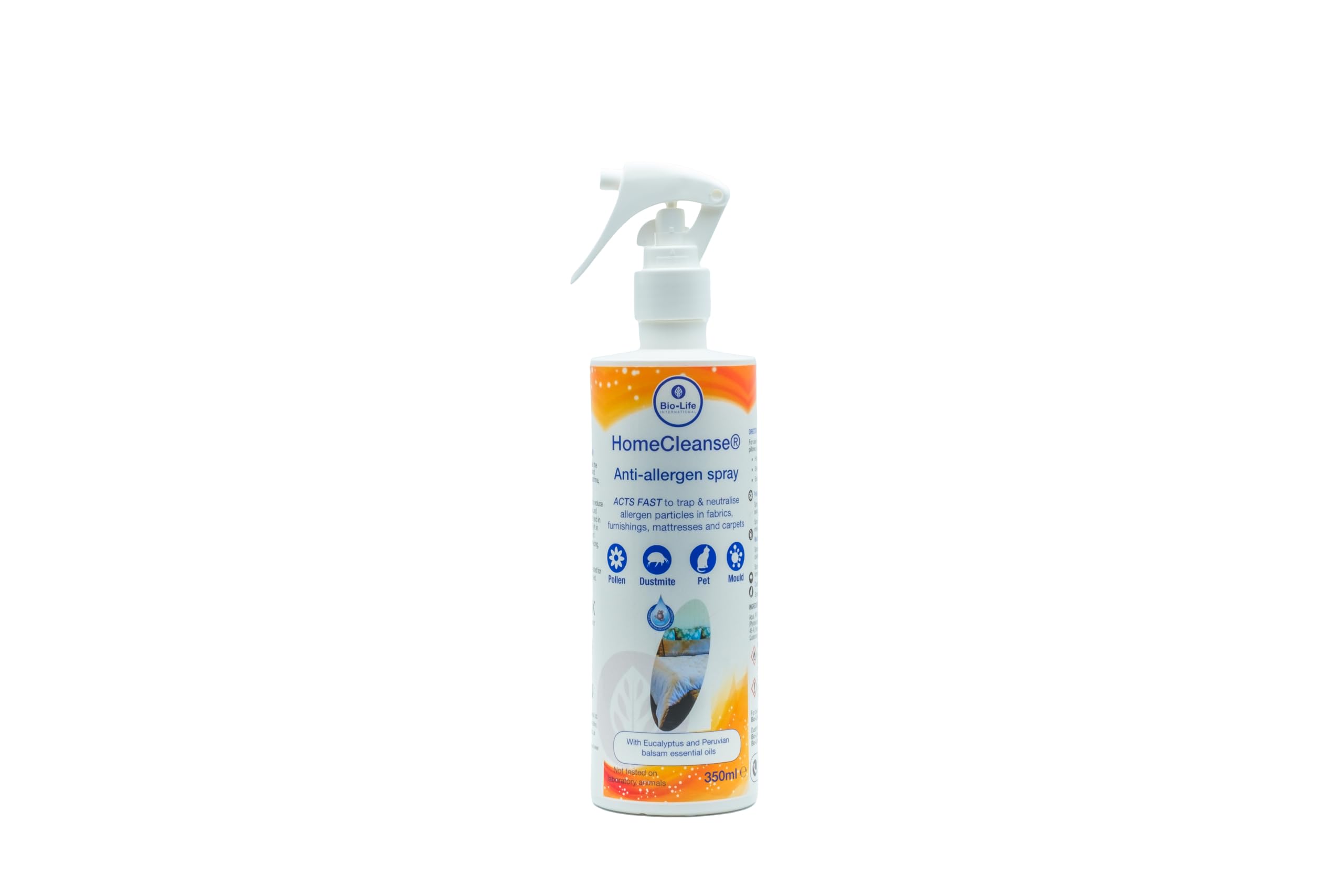 Bio-Life International HomeCleanse Anti-allergen spray for dust mite, pet, pollen and mould allergens, 350ml
