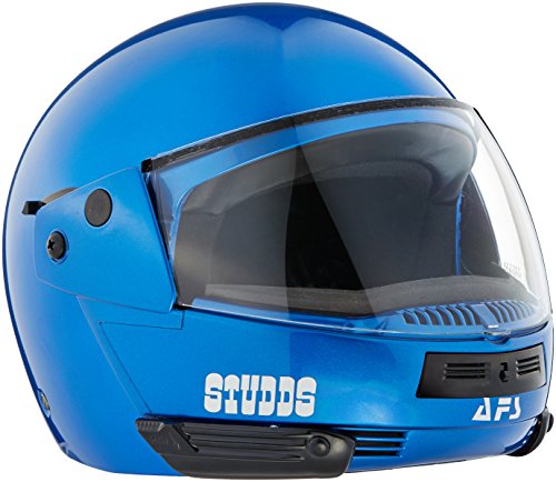 Image of Studds Ninja Pastel Plain Flip Up Full Face Helmet (Flame Blue, M)